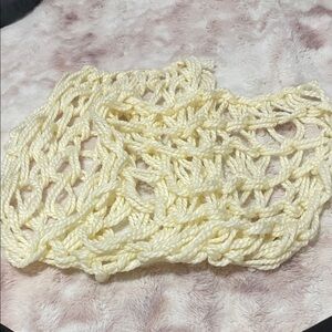 Cream Knitted Women's Shawl
